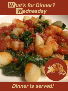 Gnocchi and Shrimp with Spinach for What's for Dinner? Wednesday