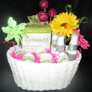 skincare giveaway basket