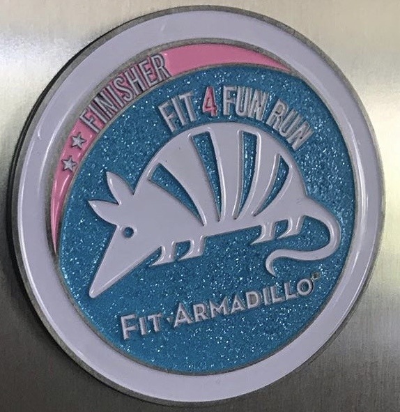 fun run finisher medal magnet