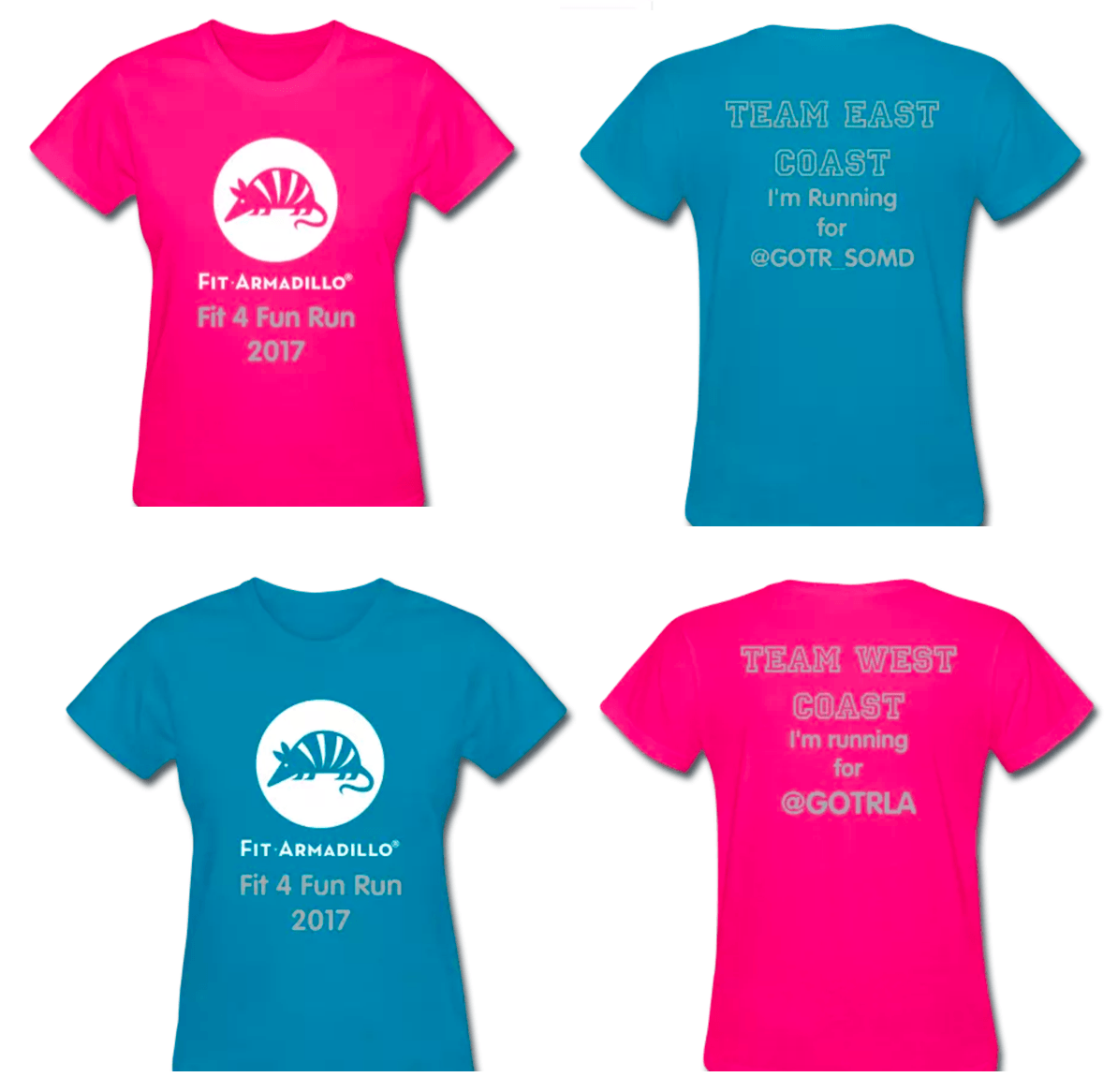 Virtual Fun Run race shirts